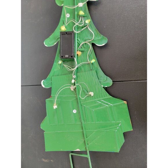 Metal light up Xmas tree lawn decor hanging home unique - Picture 8 of 9